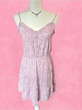 Mimi Chica Pink Floral Spaghetti Strap Mini Dress